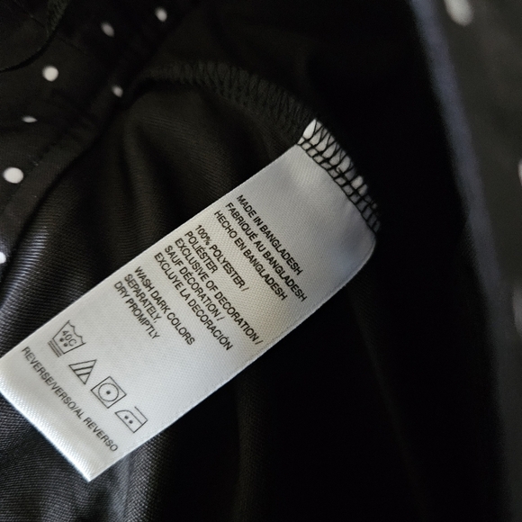 Izod NWT Women's 10 Golf Skort Black White Polka Dots Athletic Skort Athleisure - Picture 9 of 9